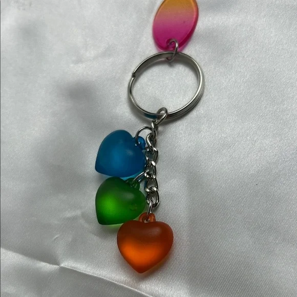 Keychain Multicolor Heart Key Holder - Picture 7 of 9